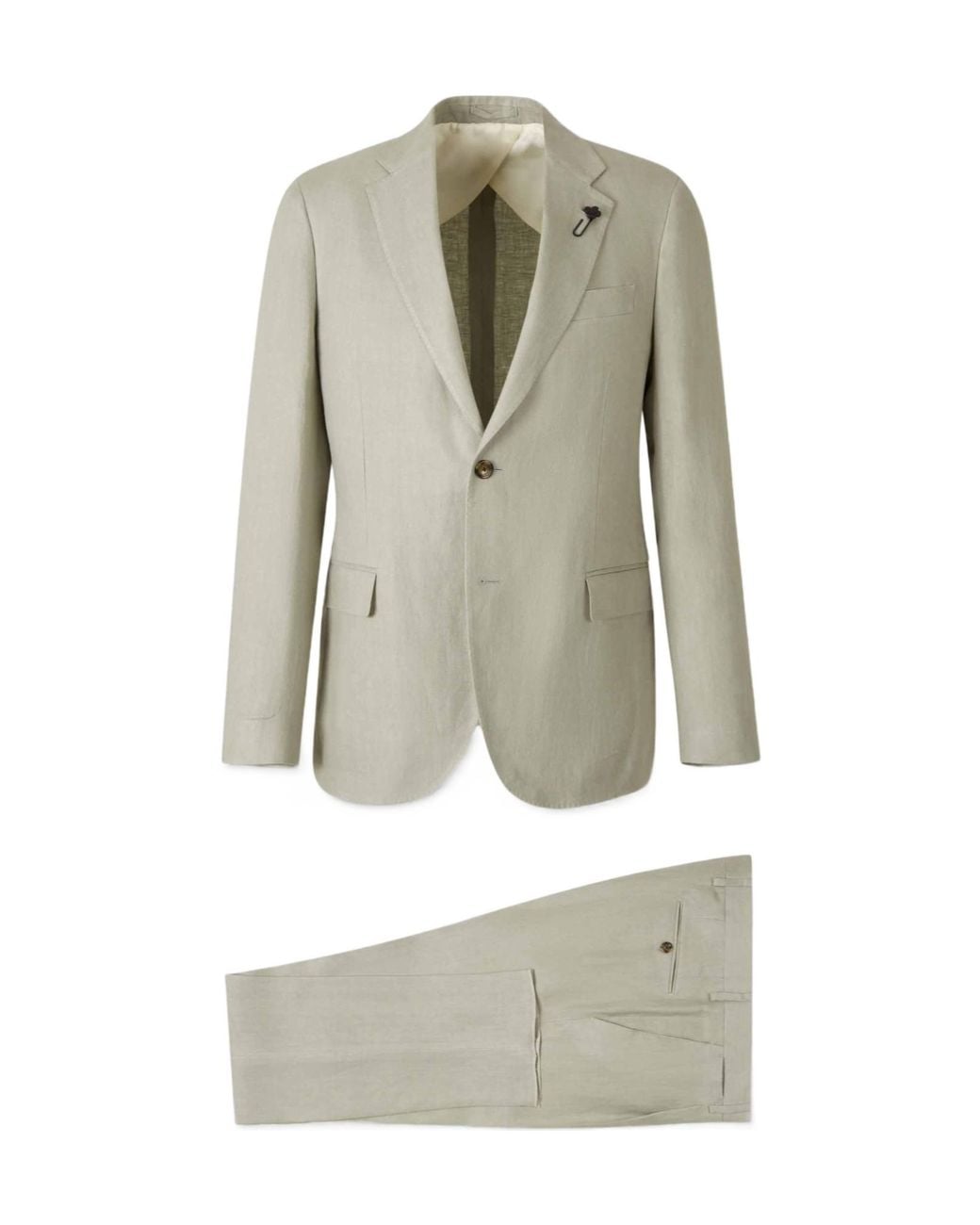 Lardini Gray Two Piece Tailored Suit for men