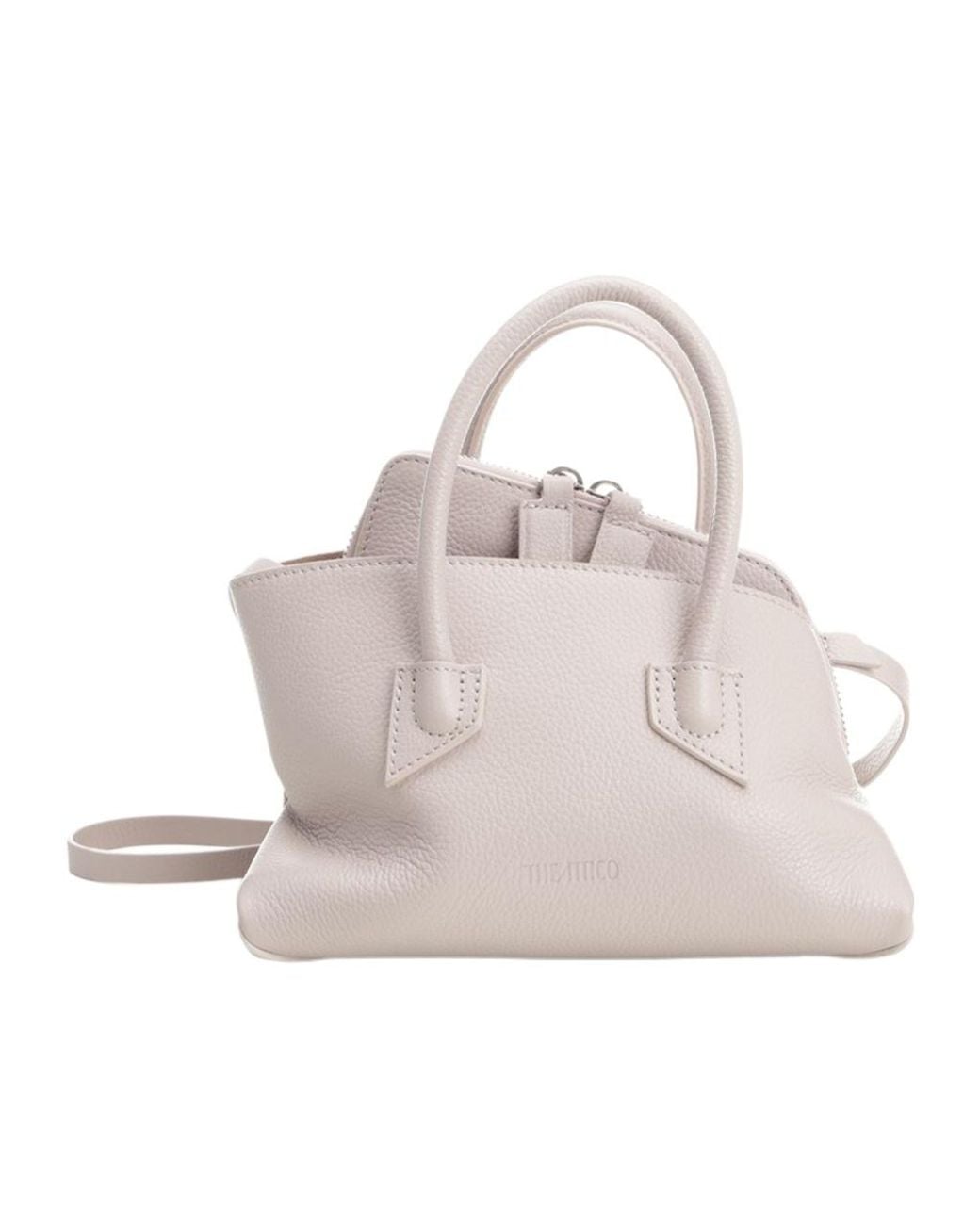 The Attico Gray The La Passeggiata Mini Top Handle Bag