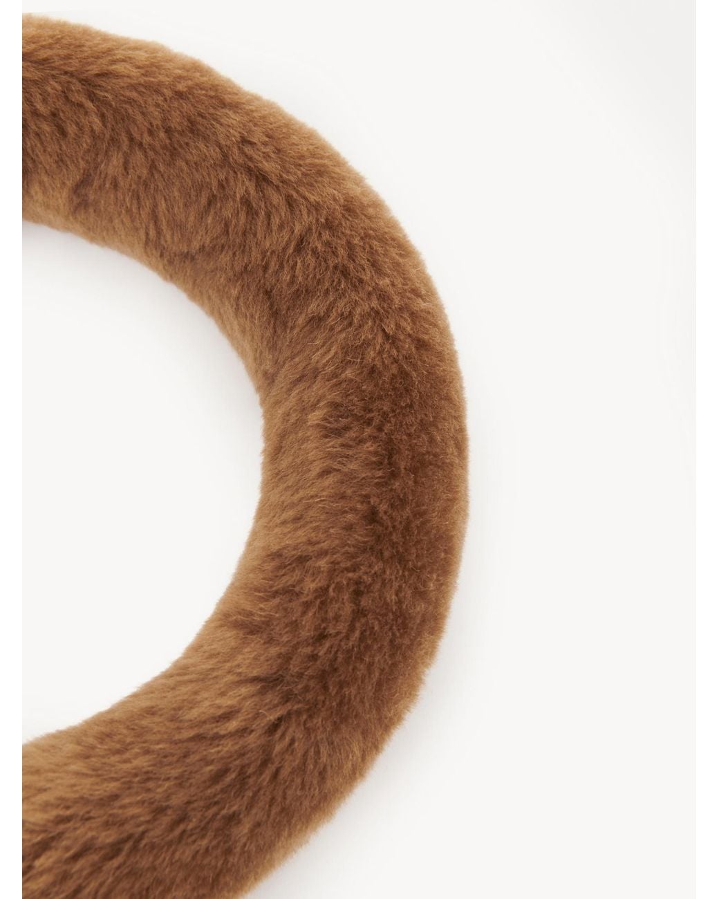 Chloé Brown Plush Hairband