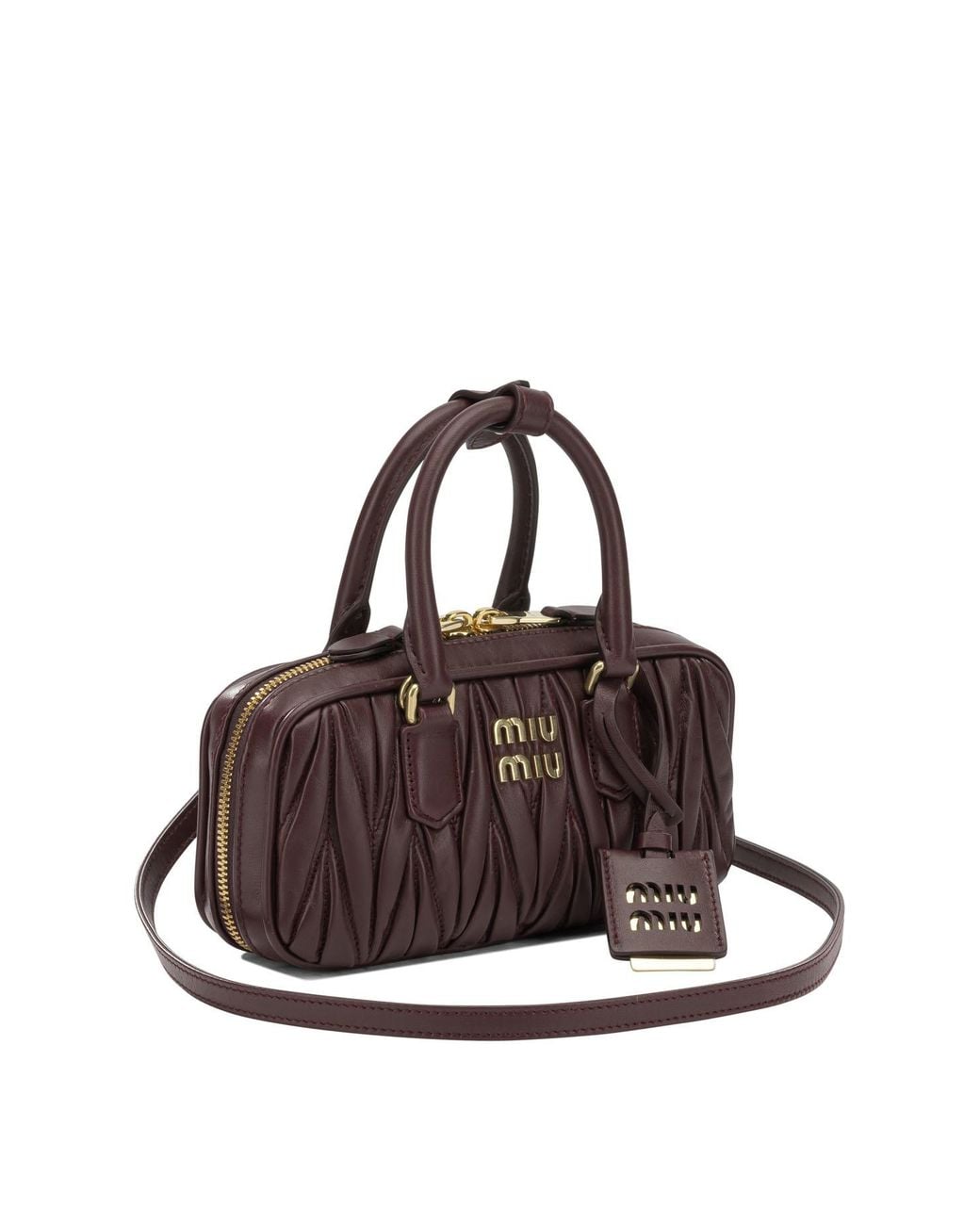 Miu Miu Brown Mini Leather Tote Bag