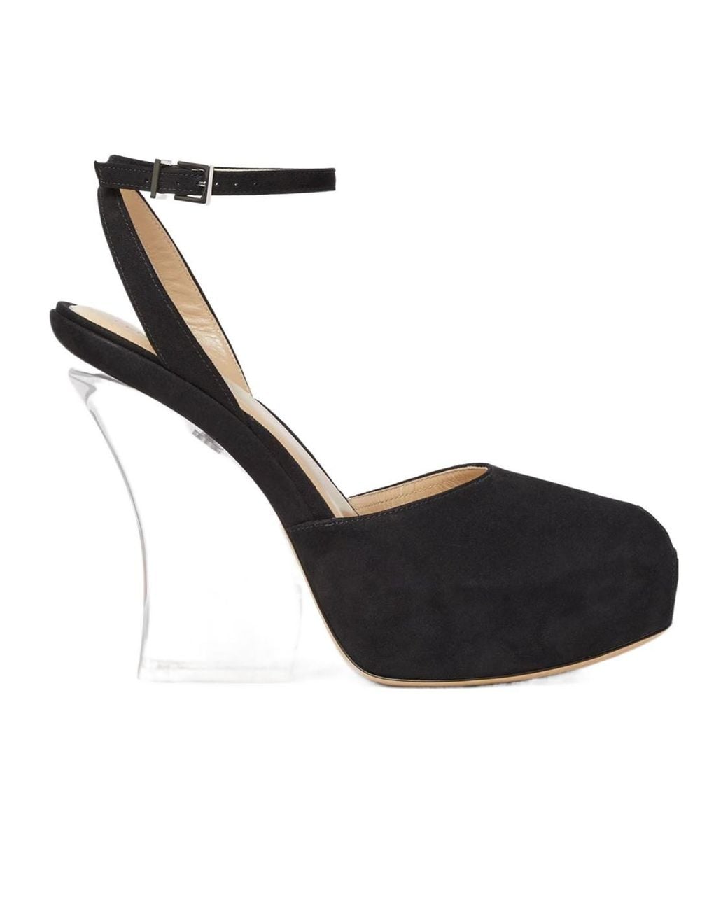 Fendi Black Illusion Suede Sandals