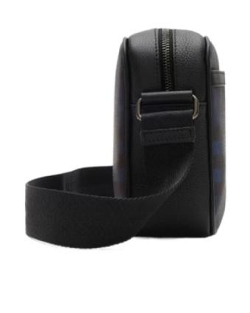 Burberry Black City Check Shoulder Bag for men