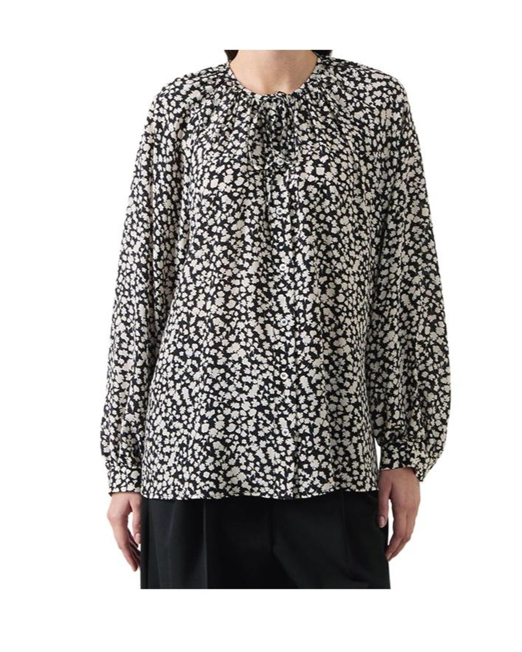 Weekend by Maxmara Black Printed Top