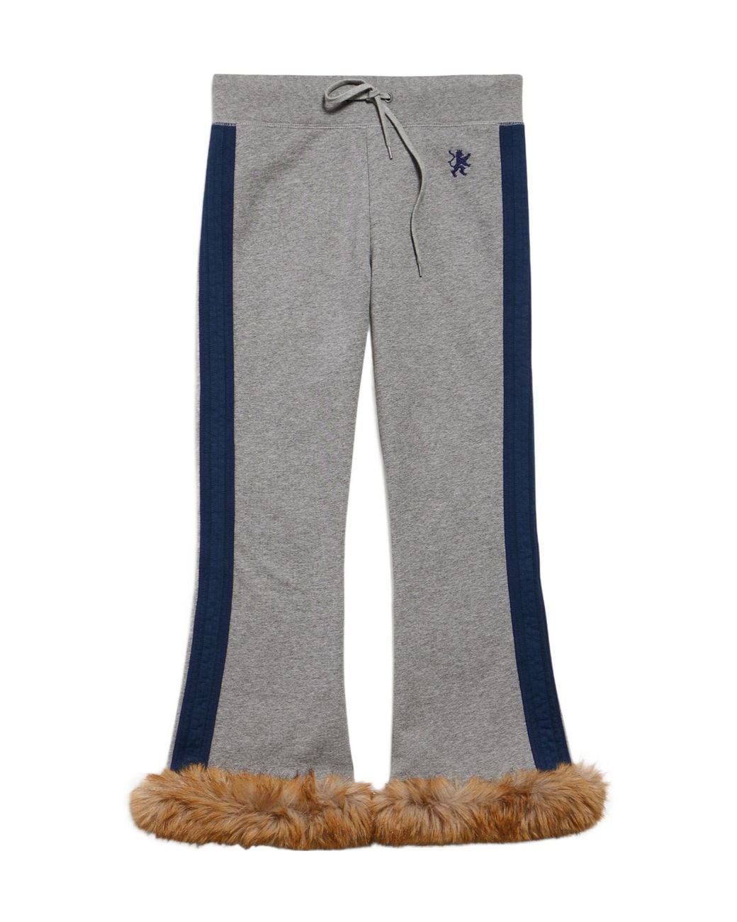 Balenciaga Blue Lion Flared Capri Sweatpants