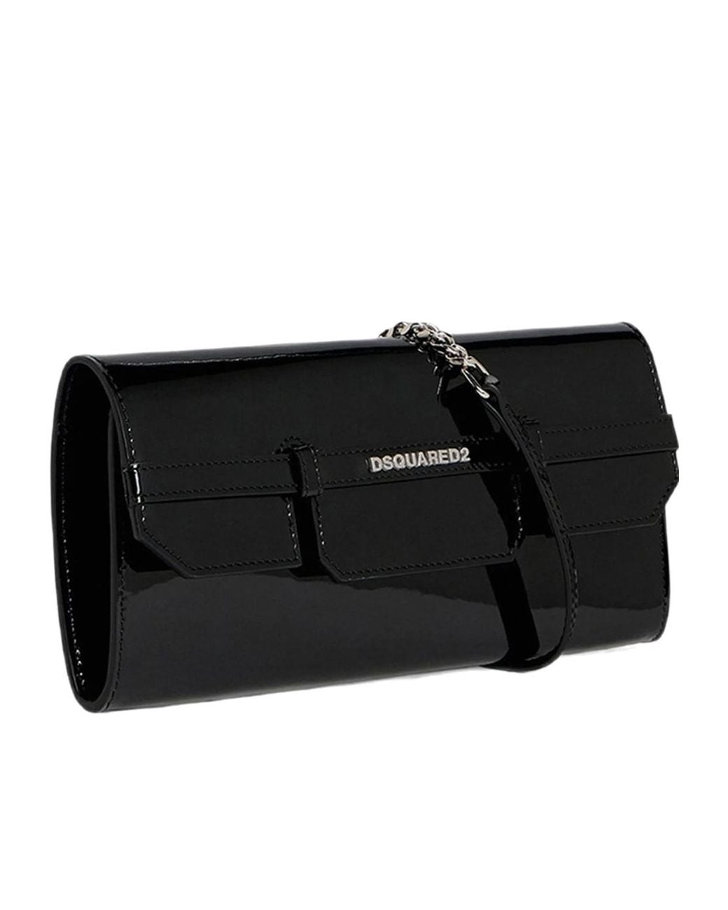 DSquared² Black Chic Night Chain-Linked Clutch Bag