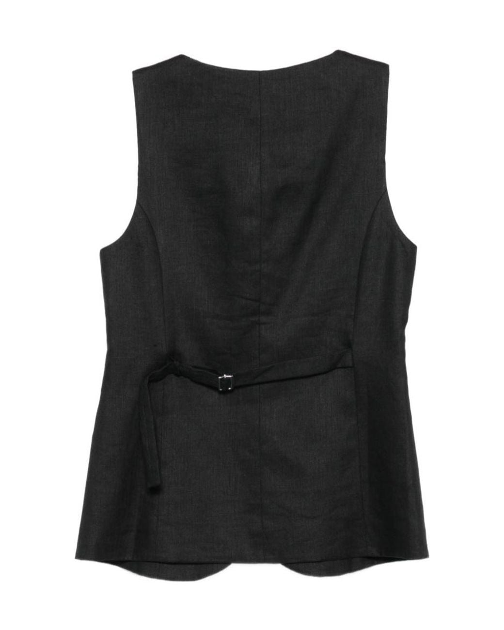 Semicouture Black Sleeveless Vest