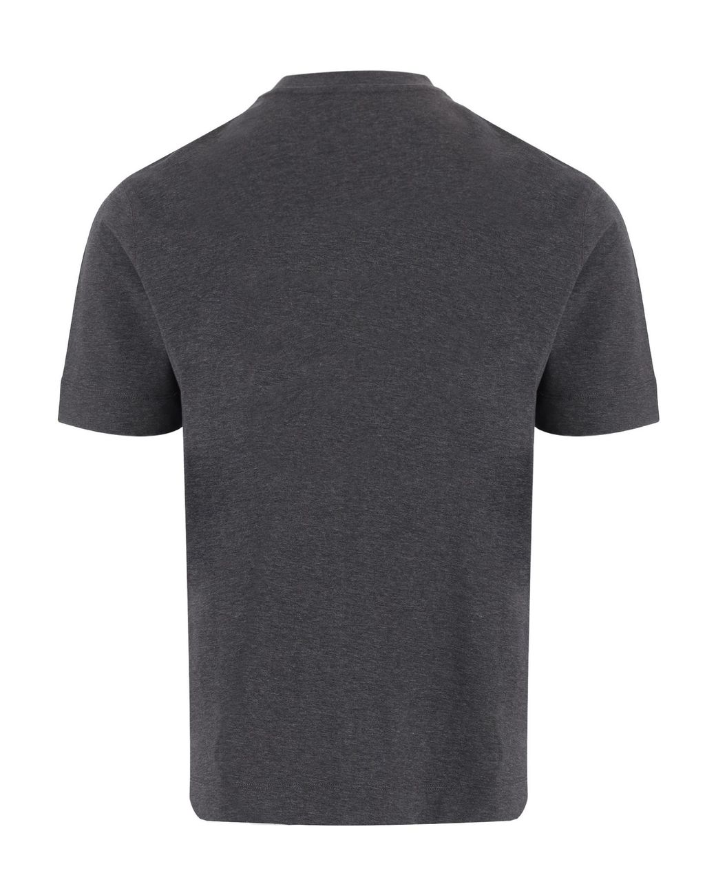 Emporio Armani Black Embroidered Logo T-Shirt for men