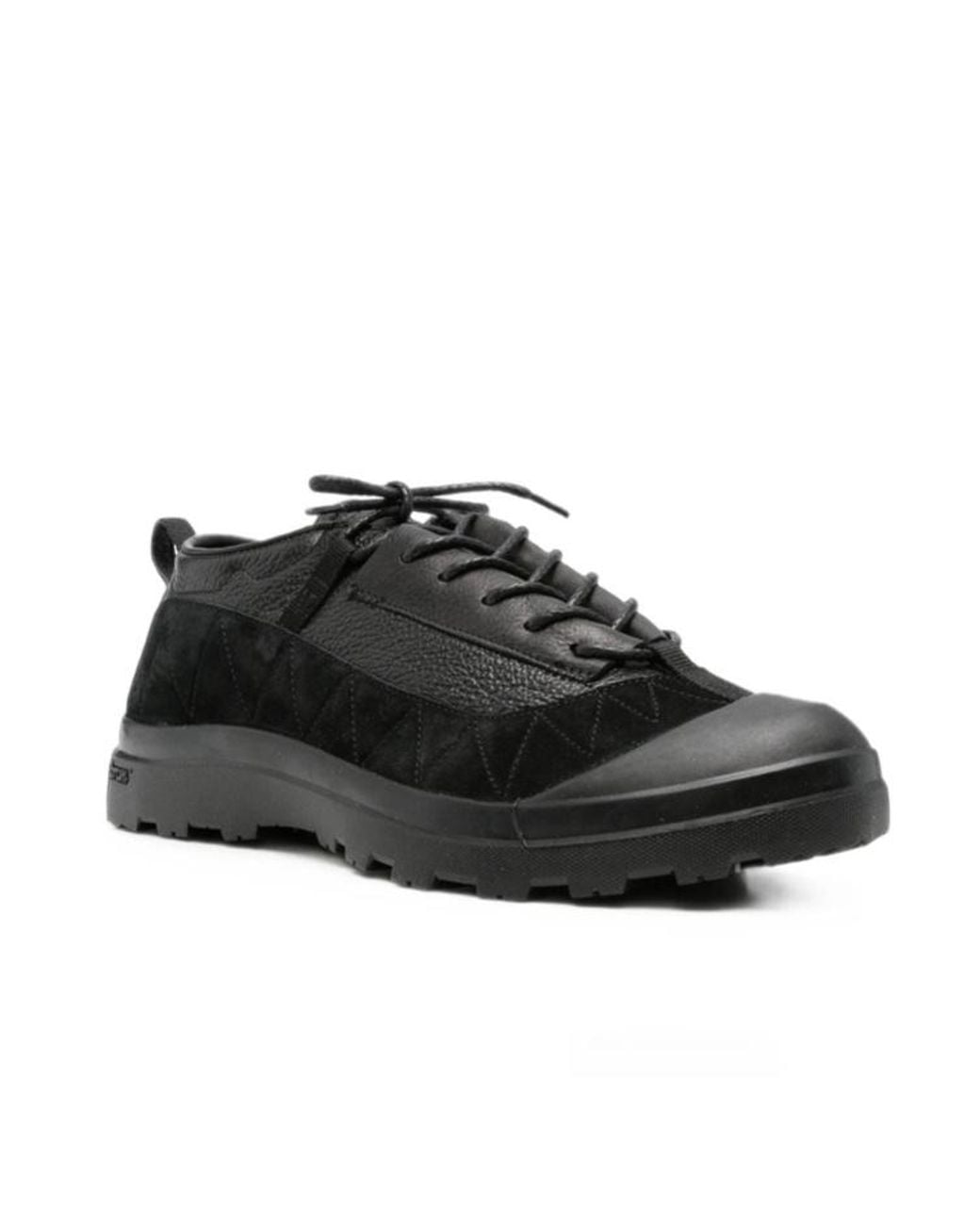RANRA Black Round-Toe Casual Shoes for men