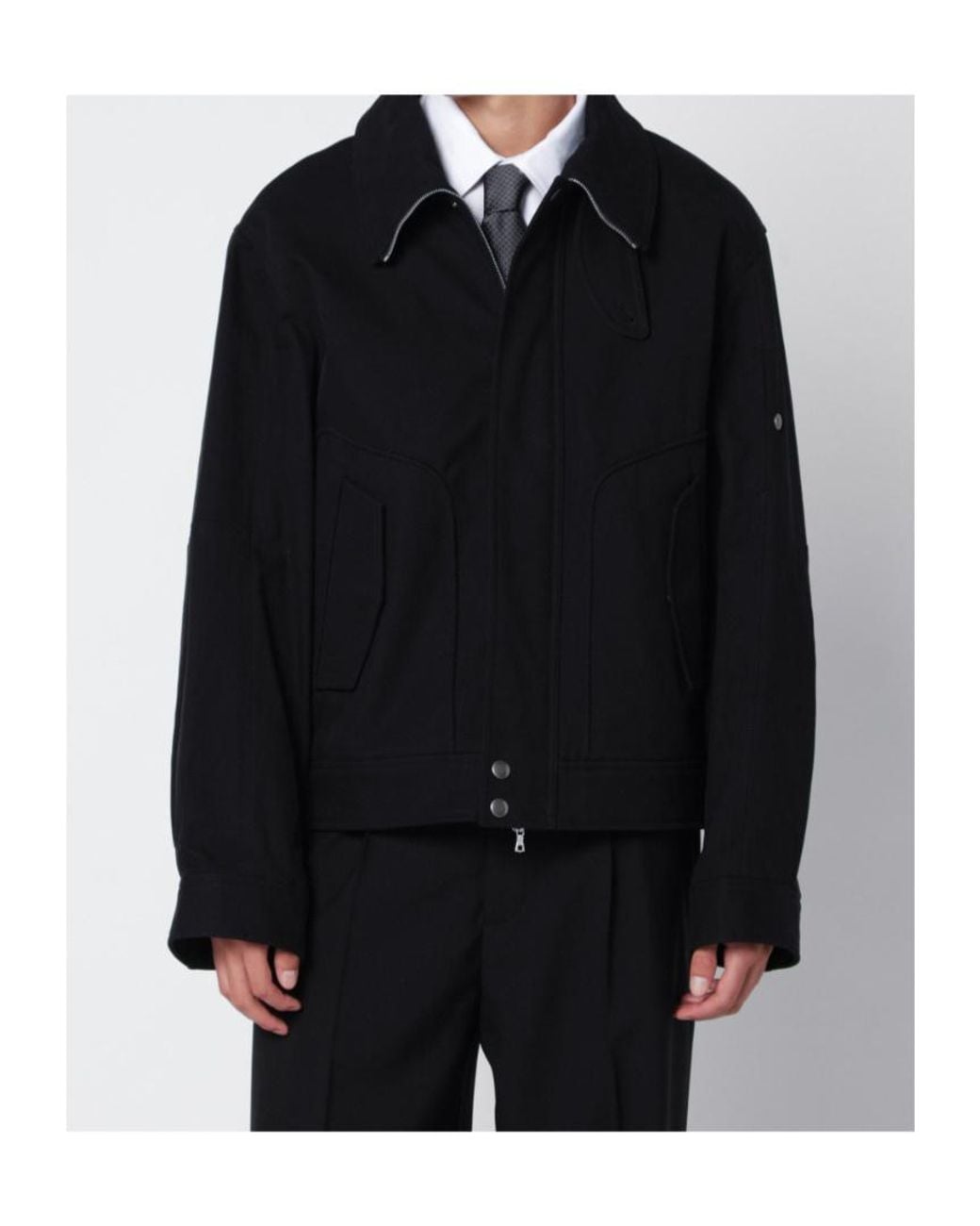 Dries Van Noten Black Cotton Jacket for men