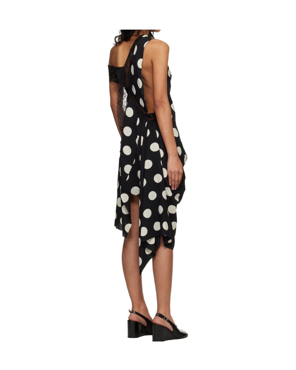 Junya Watanabe Black Polka Dot Dress
