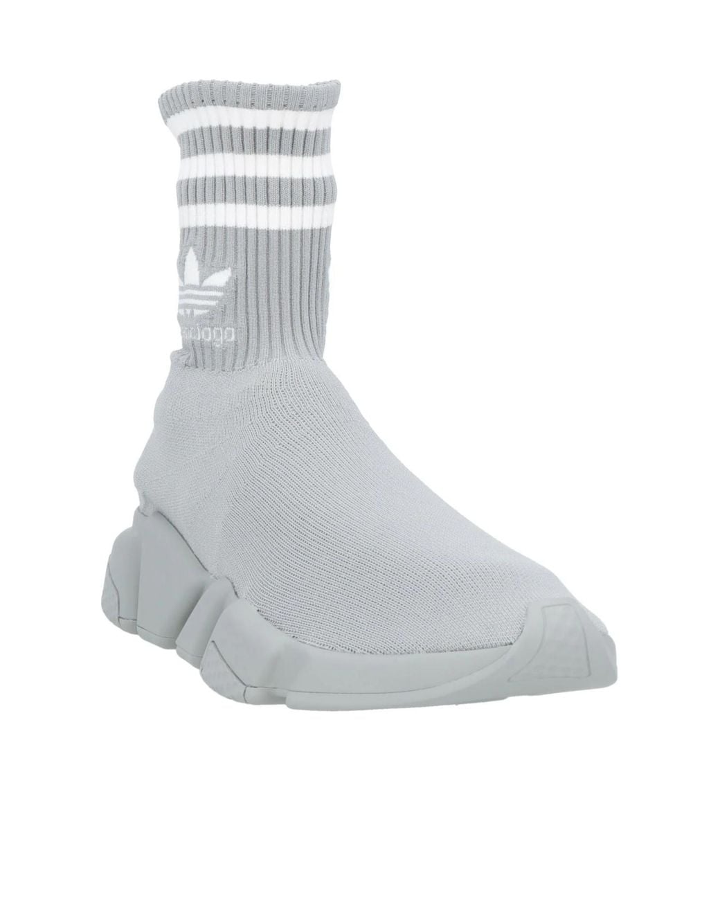 Balenciaga Gray Minimalist Sock Sneakers