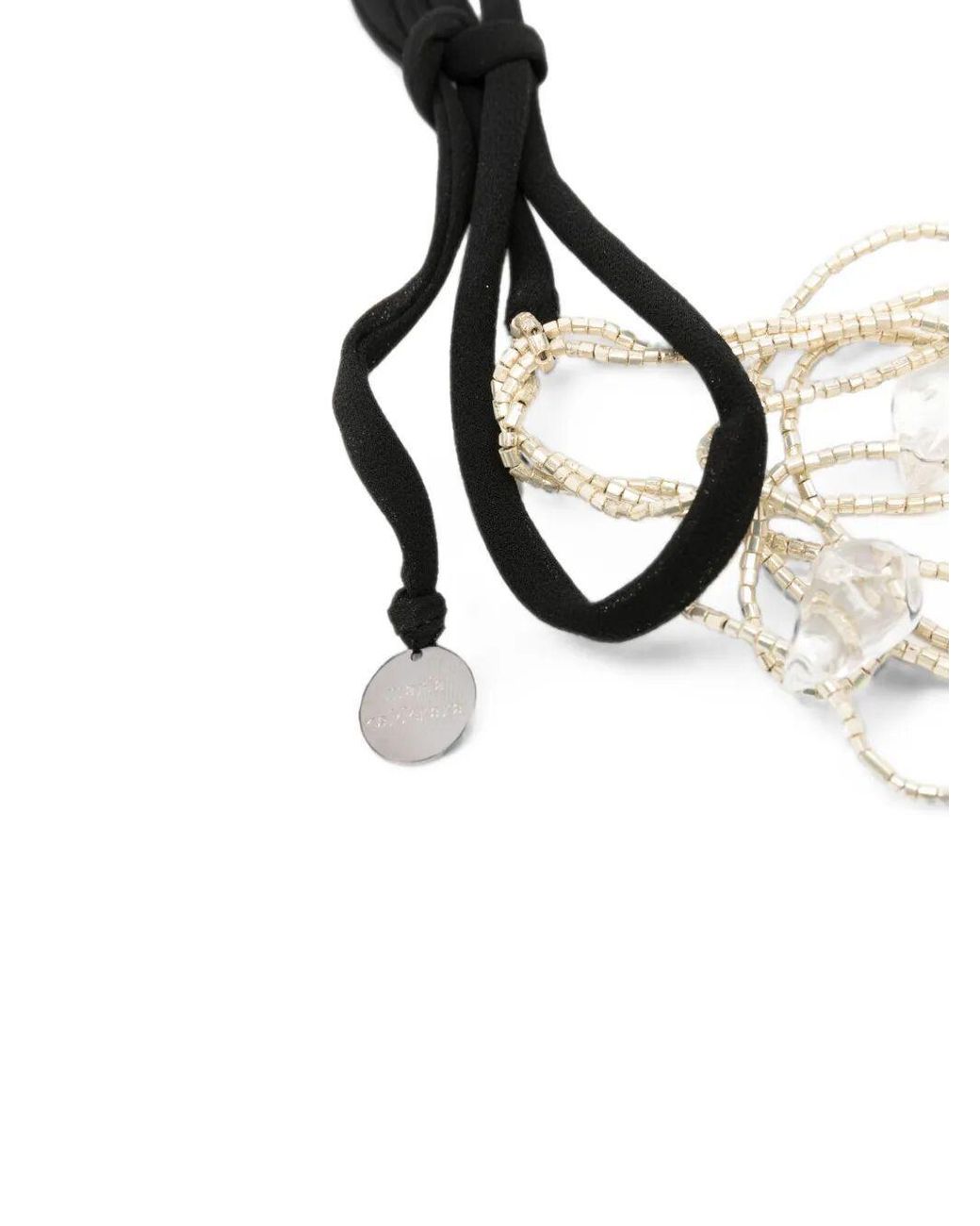 Maria Calderara White Multi-Strand Beaded Necklace
