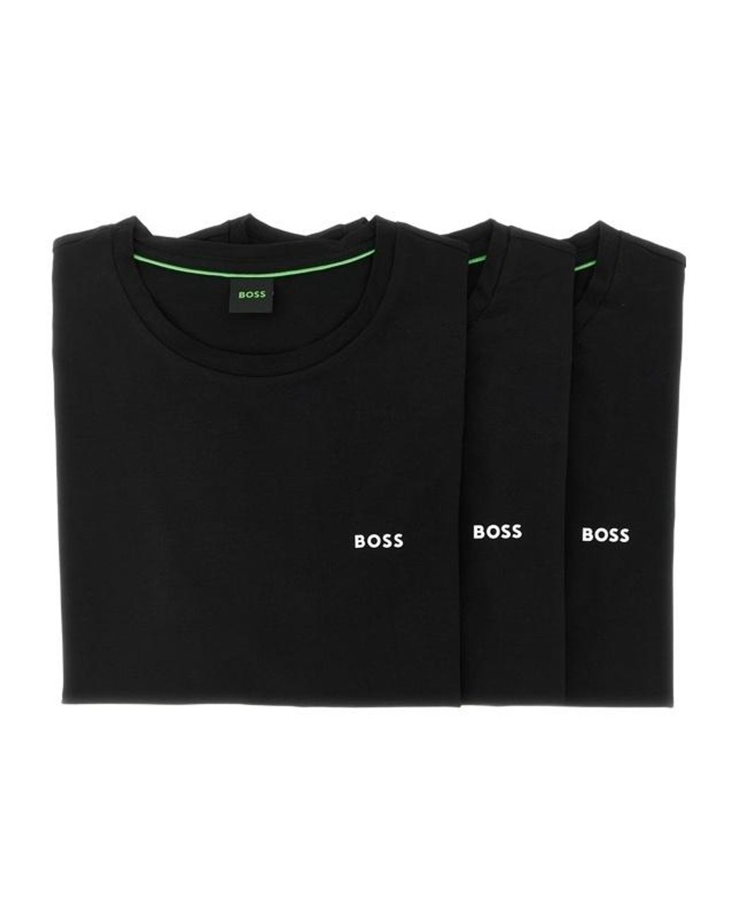 Boss Black Logo 3-Pack Crew Neck T-Shirts for men