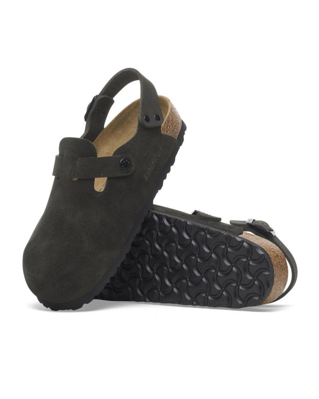 Birkenstock Black Tokio Side-Buckle Slingback Sandals for men