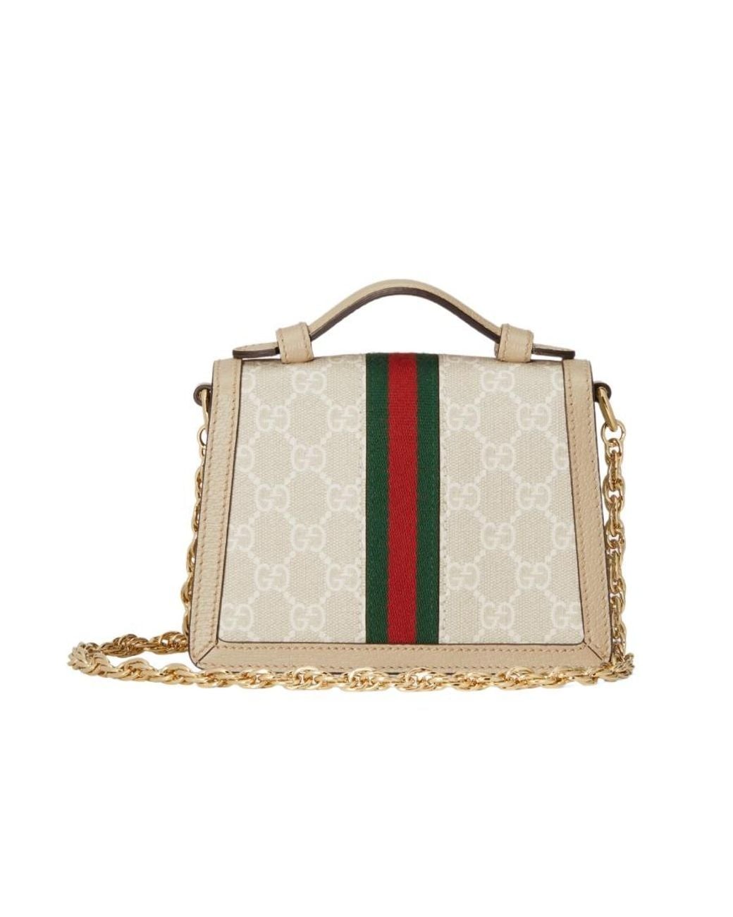 Gucci Metallic Ophidia Mini Top Handle Bag