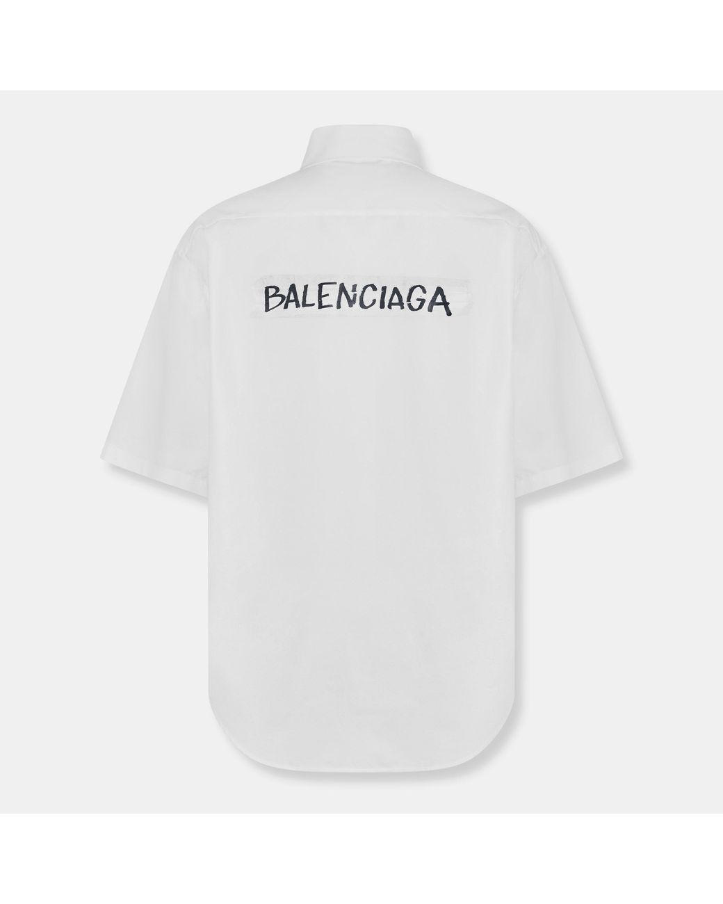 Balenciaga White Logo Shirt for men