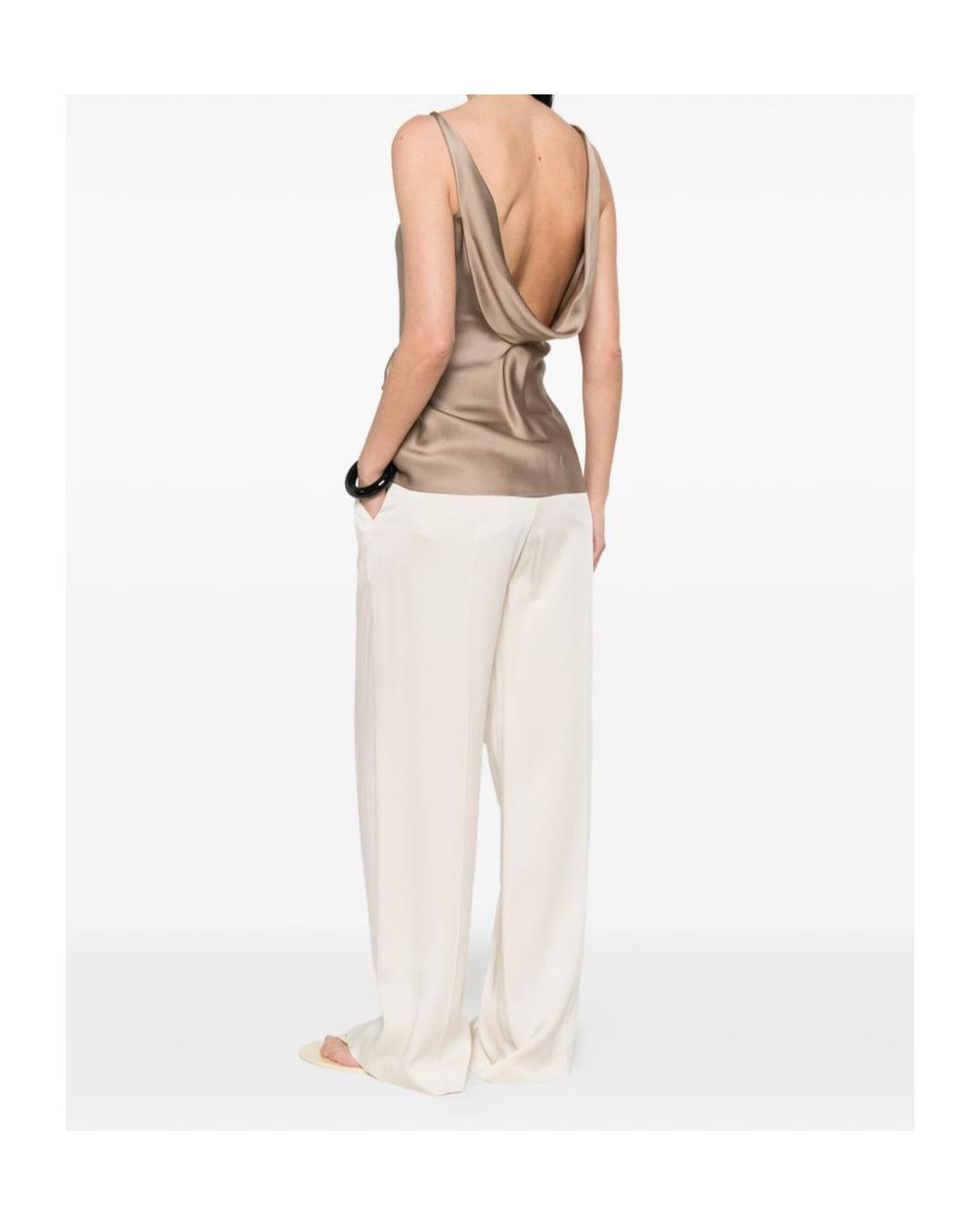 Brunello Cucinelli Natural Silk Top