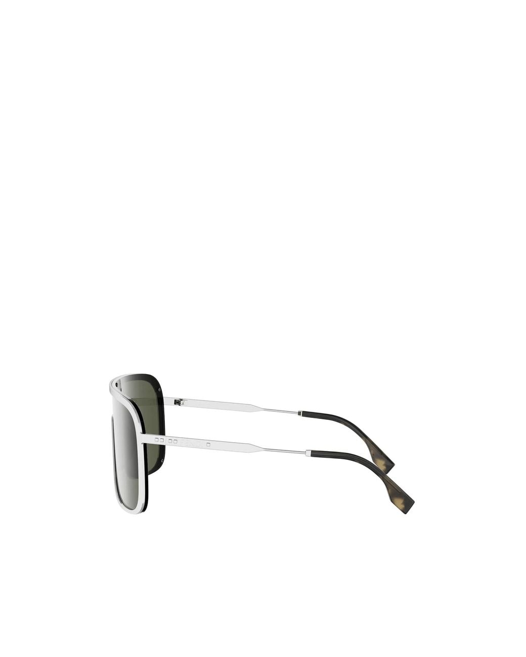 Fendi Green Eyewear Eclipse Shield Frame Sunglasses