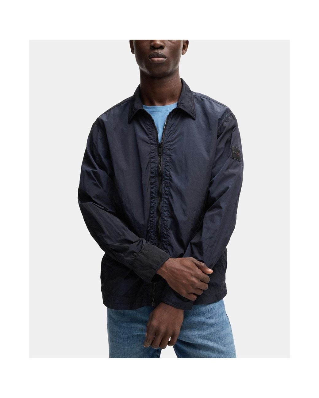Boss Blue Simple Casual Jacket for men