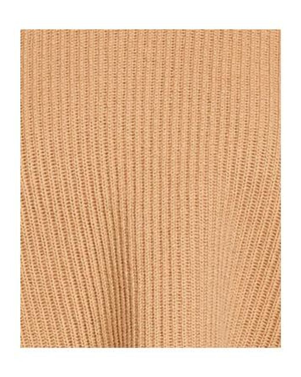 Max Mara Natural Solid-Color Knitted Top