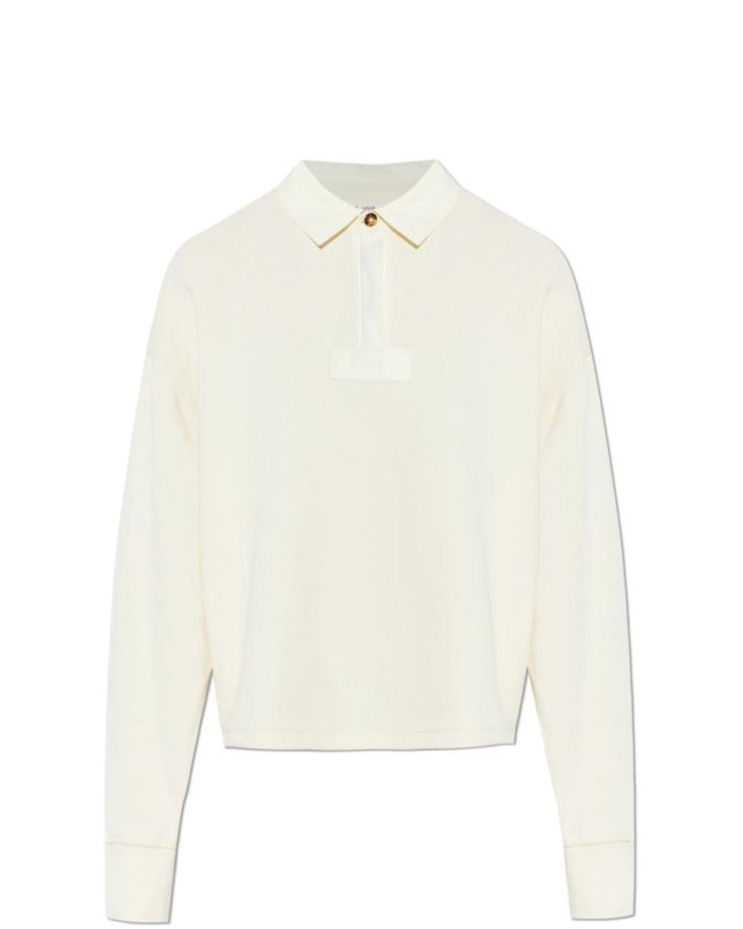 Rag & Bone White Oversized Polo Sweatshirt
