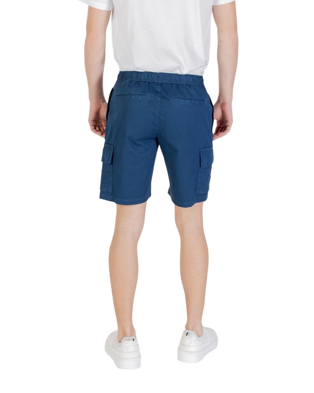 Boss Blue Shorts With Belt Loops for men