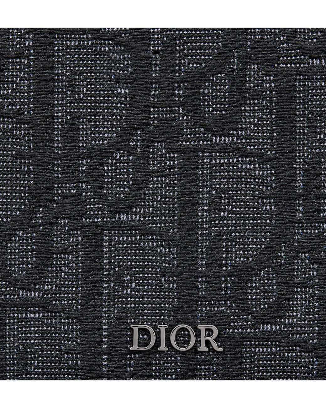 Dior Black Zipped Card Holder for men