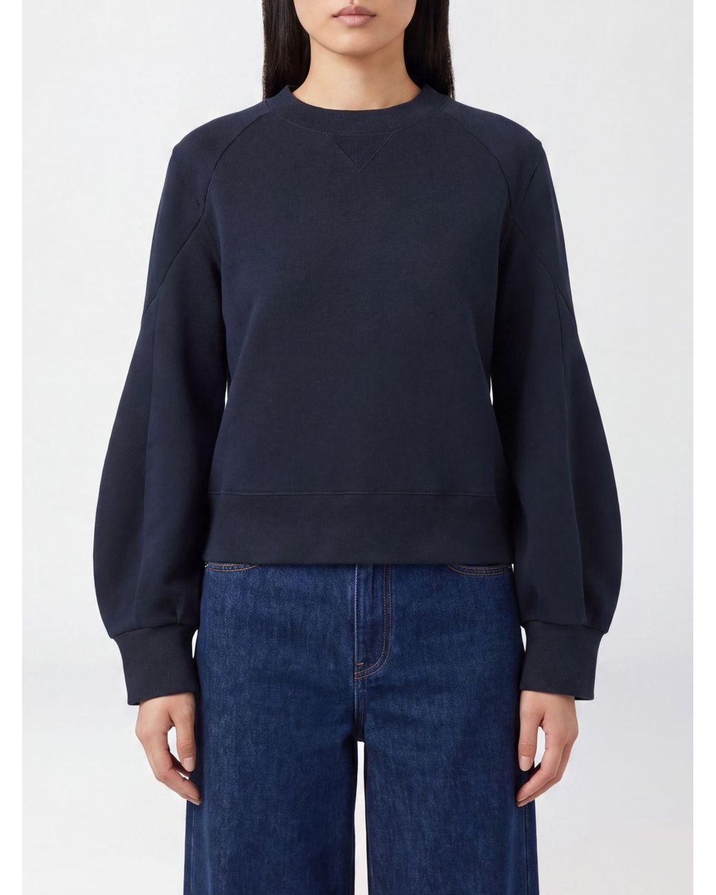 Sacai Black Long Sleeve Crewneck Jumper
