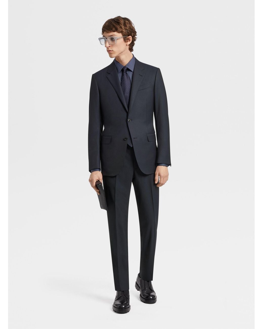 Zegna Blue 15Milmil15 Single-Breasted Suit for men