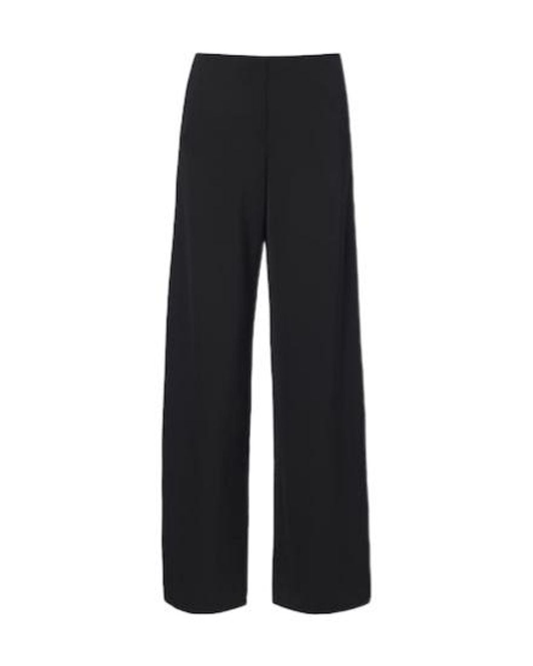 The Row Black Farah Wool And Cashmere Wide-Leg Pants