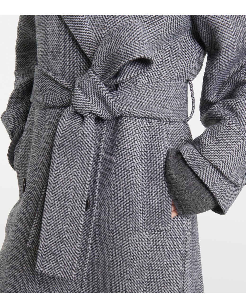Joseph Gray Belted Coat