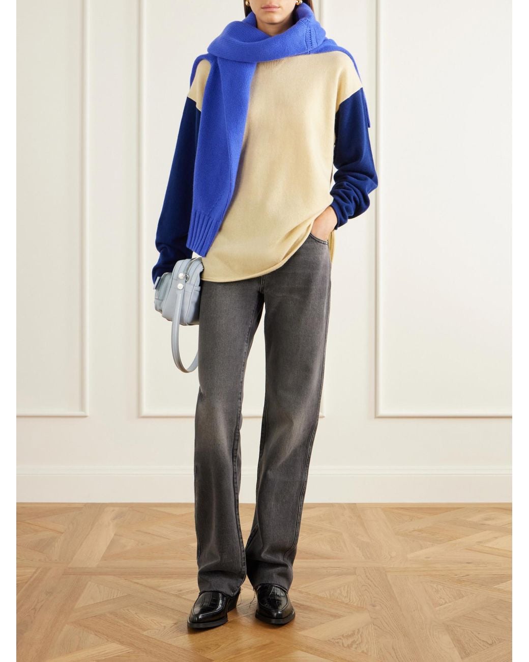 Guest In Residence Gray Relaxed Straight-Leg Jeans