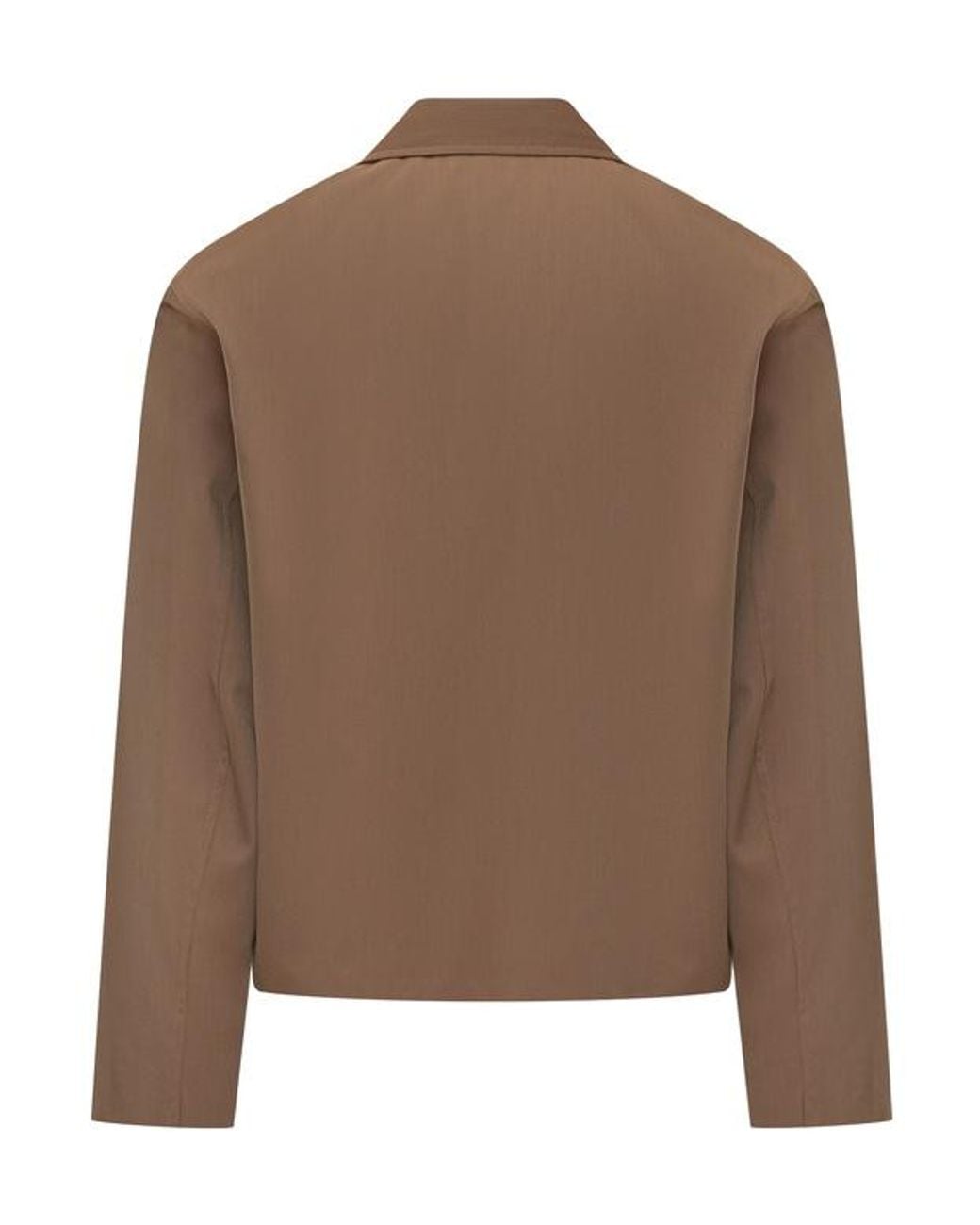 Our Legacy Brown Zip-Up Mini Jacket for men