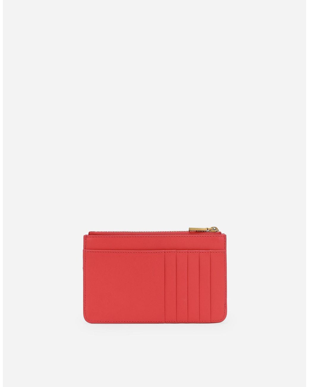 Dolce & Gabbana Red Medium Devotion Leather Wallet