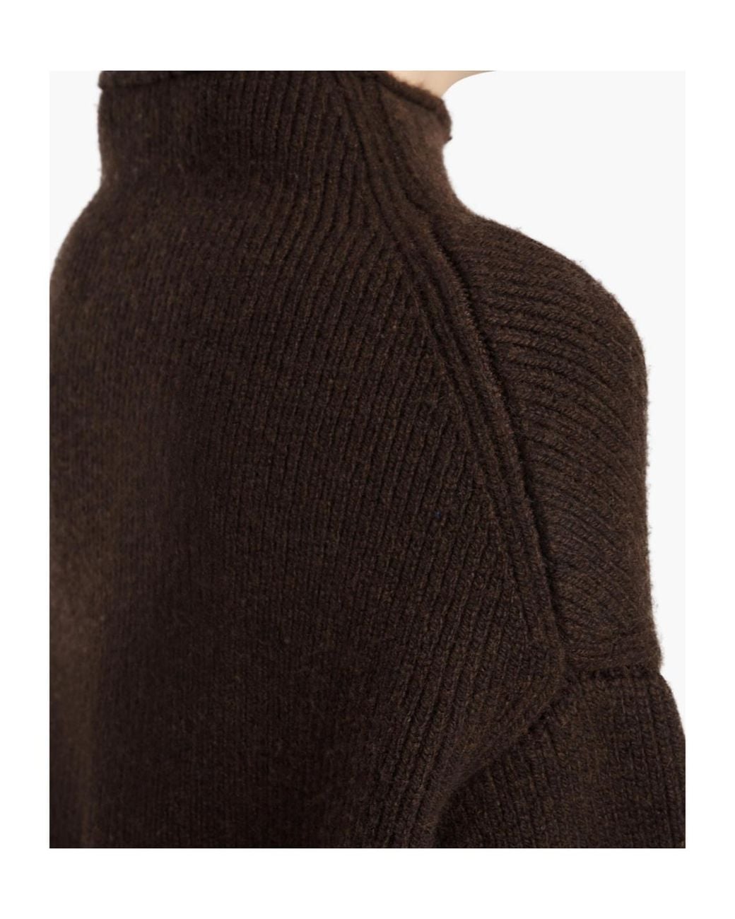 Khaite Black Marjorie Cashmere Rib-Knit Funnel-Neck Cardigan
