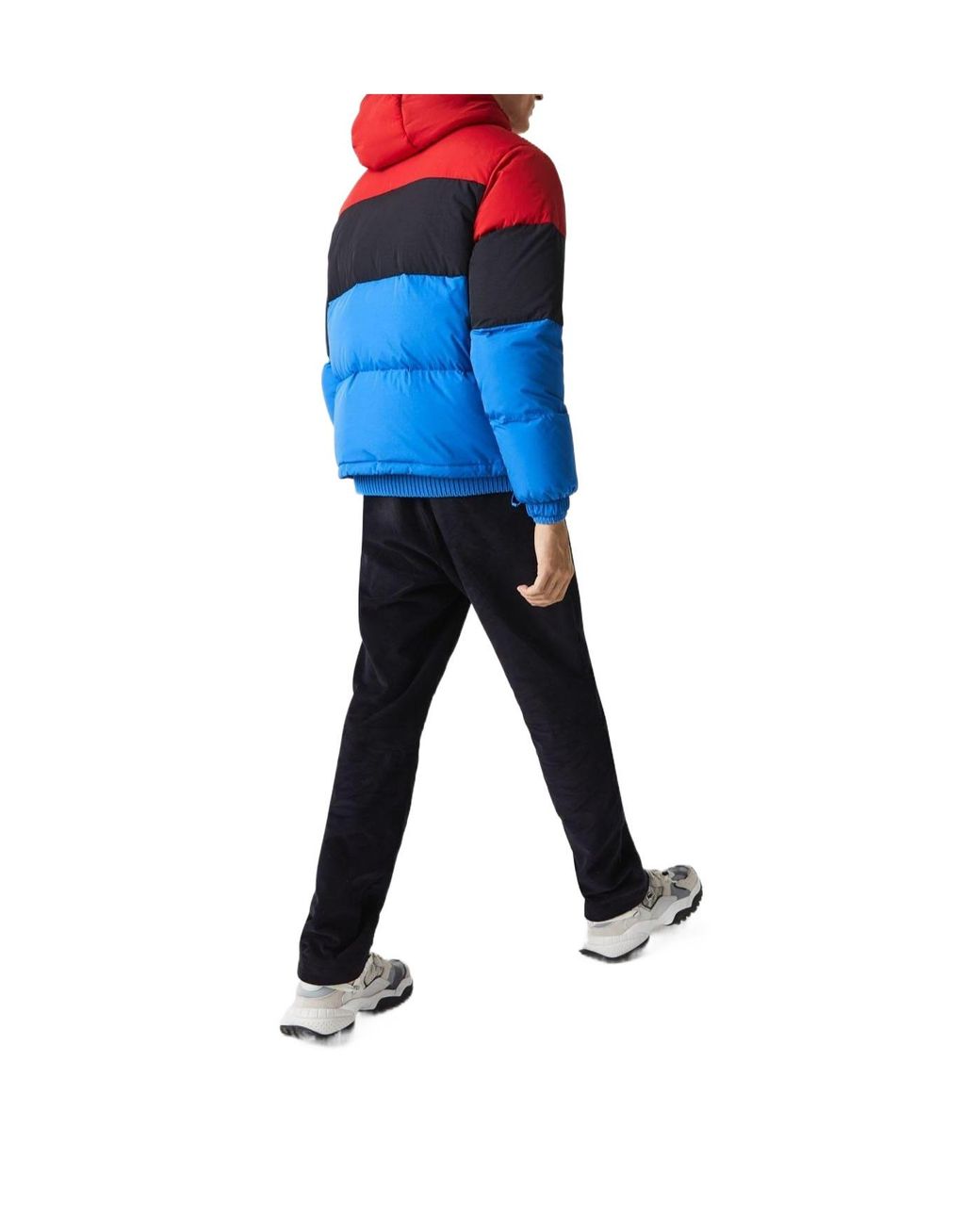 Lacoste Blue Lightweight Water-Resistant Puffer Jacket for men