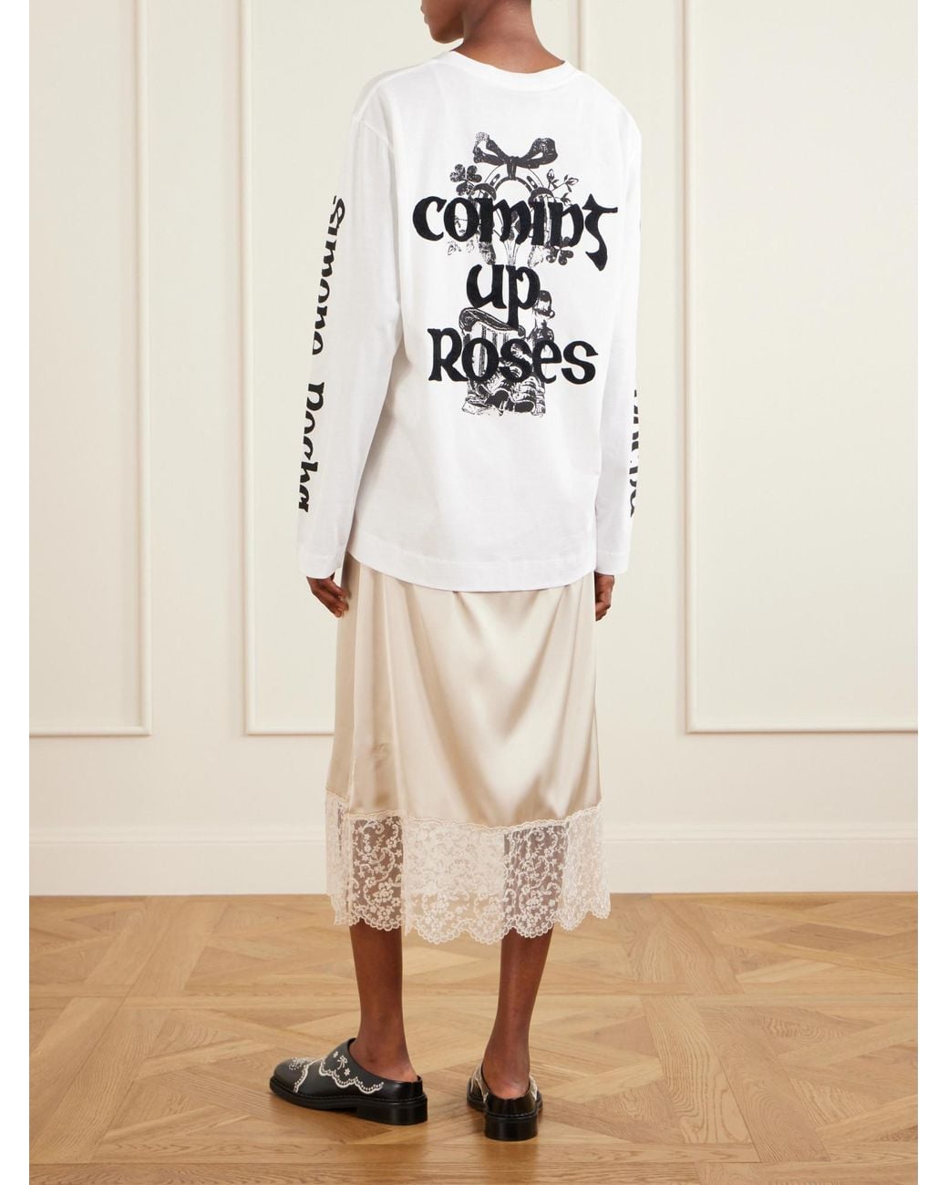 Simone Rocha White Logo-Printed Cotton-Jersey T-Shirt