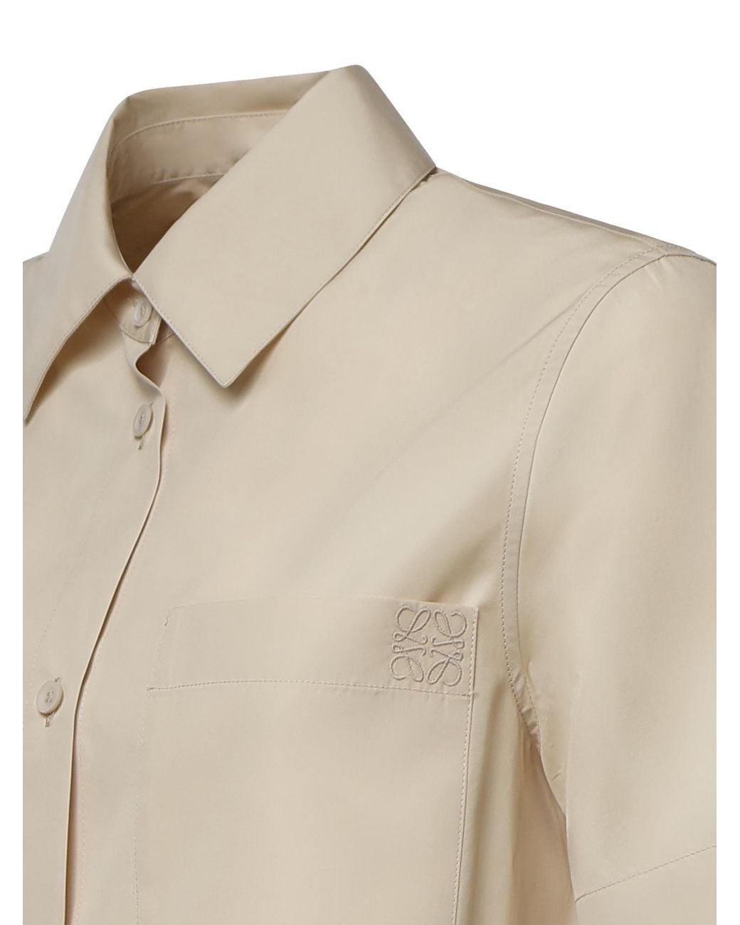Loewe Natural Short-Sleeved Buttoned Shirt