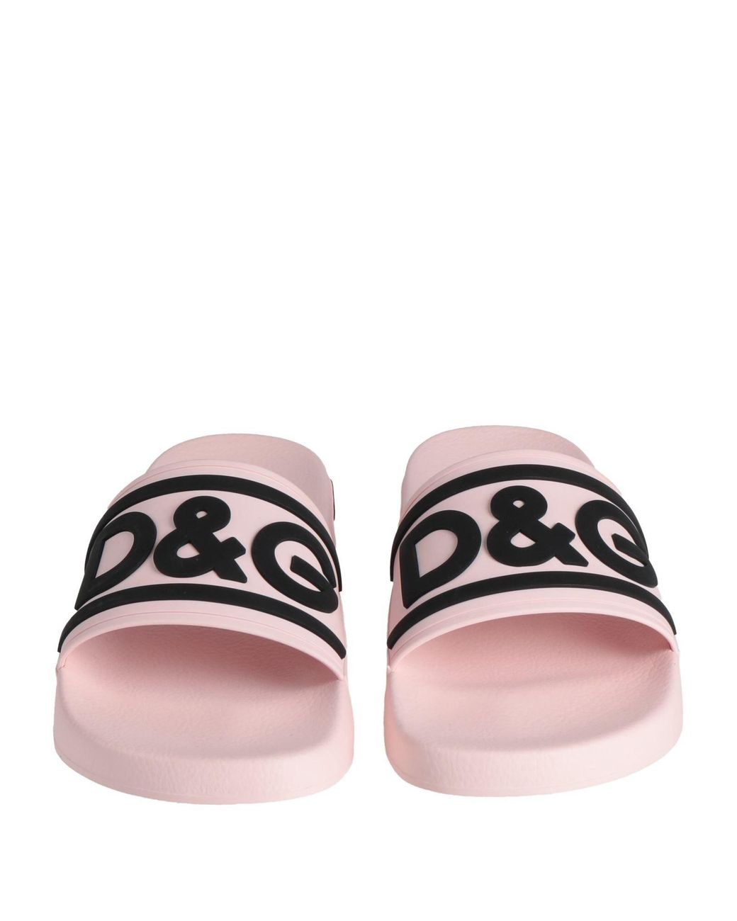 Dolce & Gabbana Pink Pool Slides Sandals