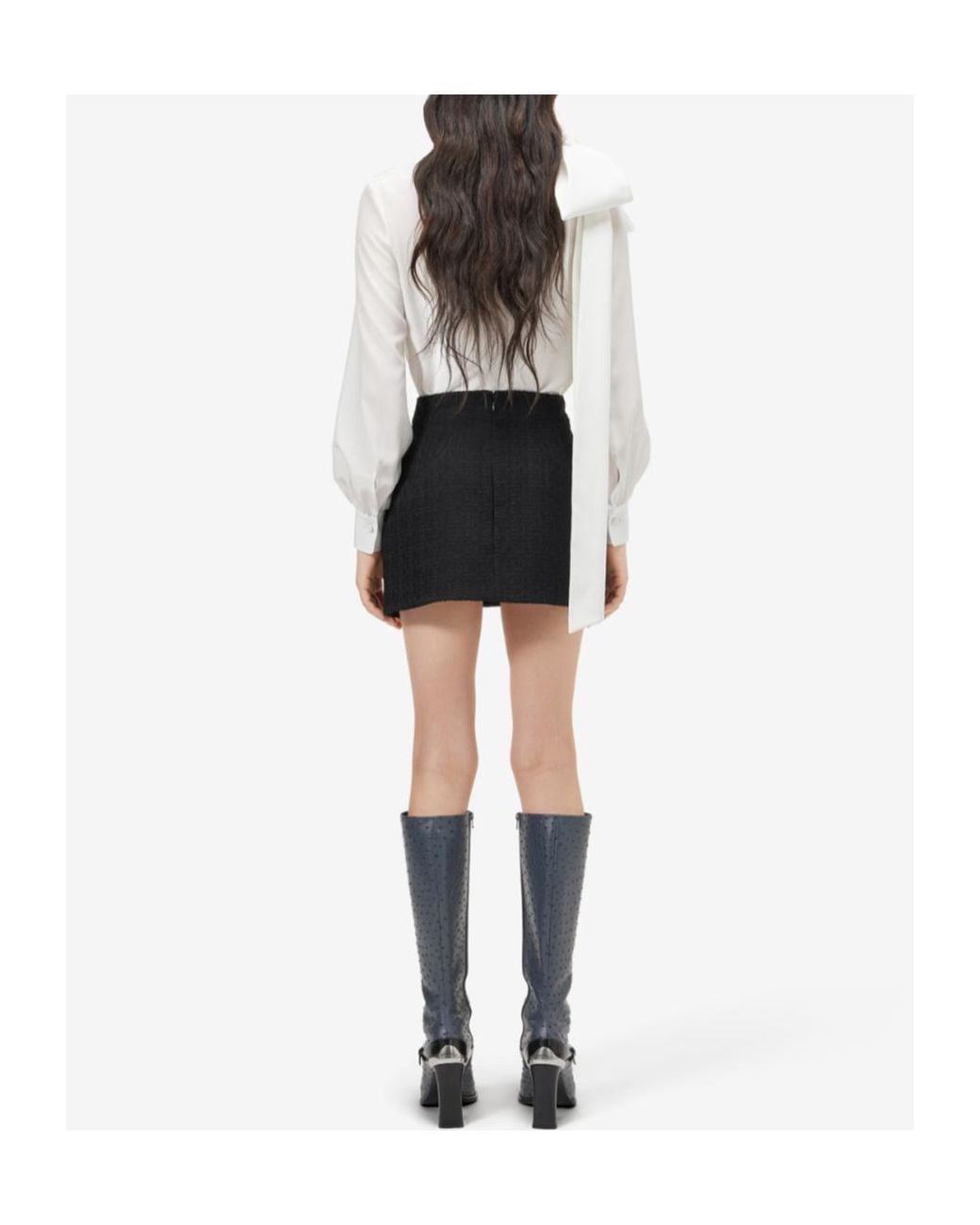 McQueen White Bow Detail Top