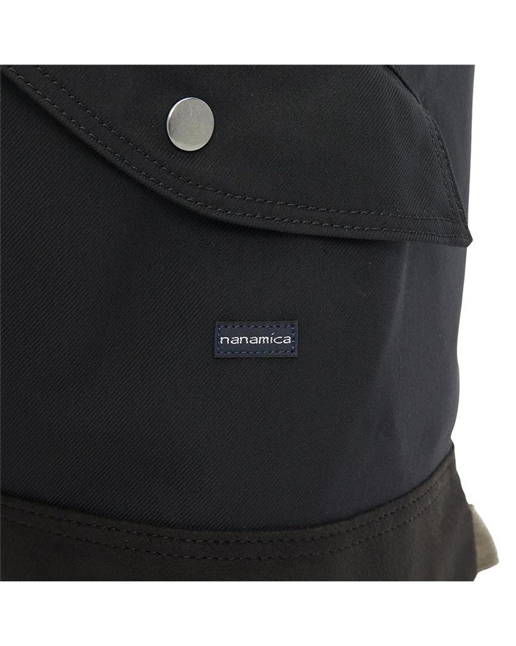 Nanamica Black Zippered Pocket Backpack for men
