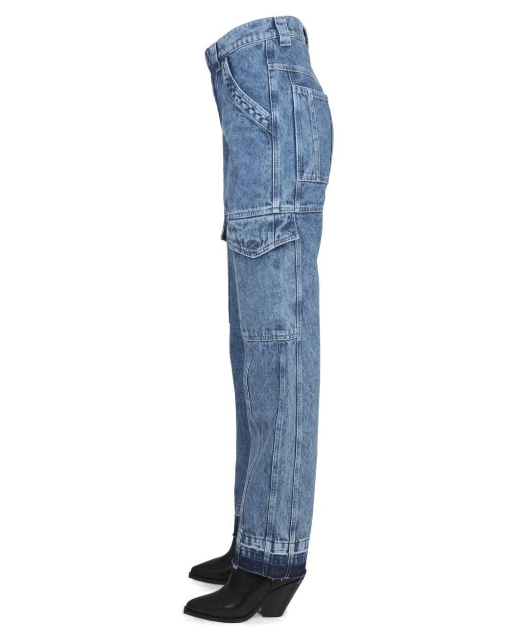 Isabel Marant Blue Cotton Jeans
