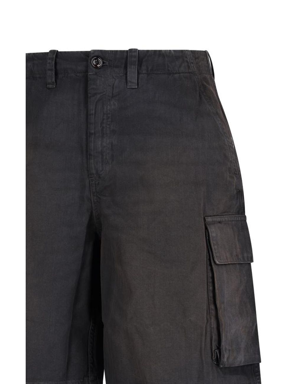 Our Legacy Gray Mount Cargo Knee-Length Shorts for men