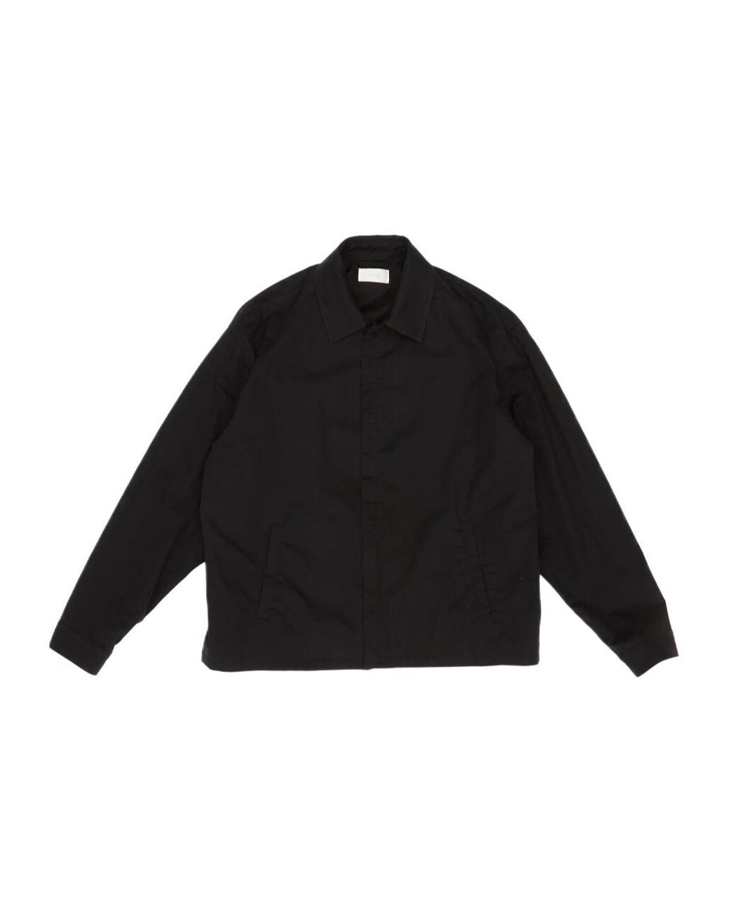 The Row Black Long-Sleeve Casual Jacket for men
