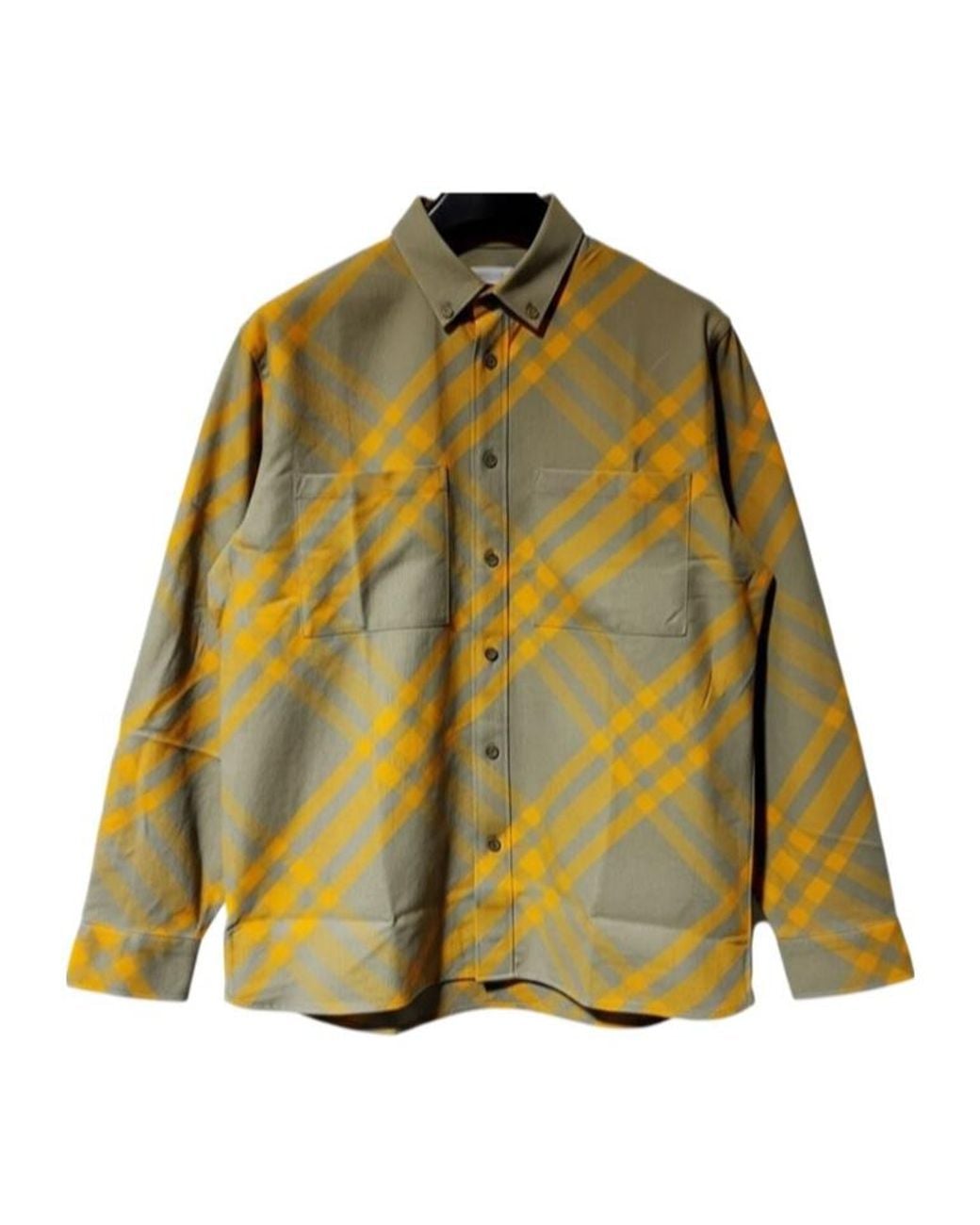 Burberry Yellow Long-Sleeved Shirt for men