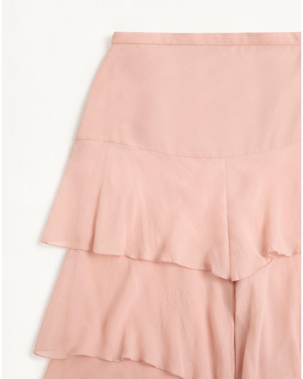 Valentino Pink Tiered Wide-Leg Pants