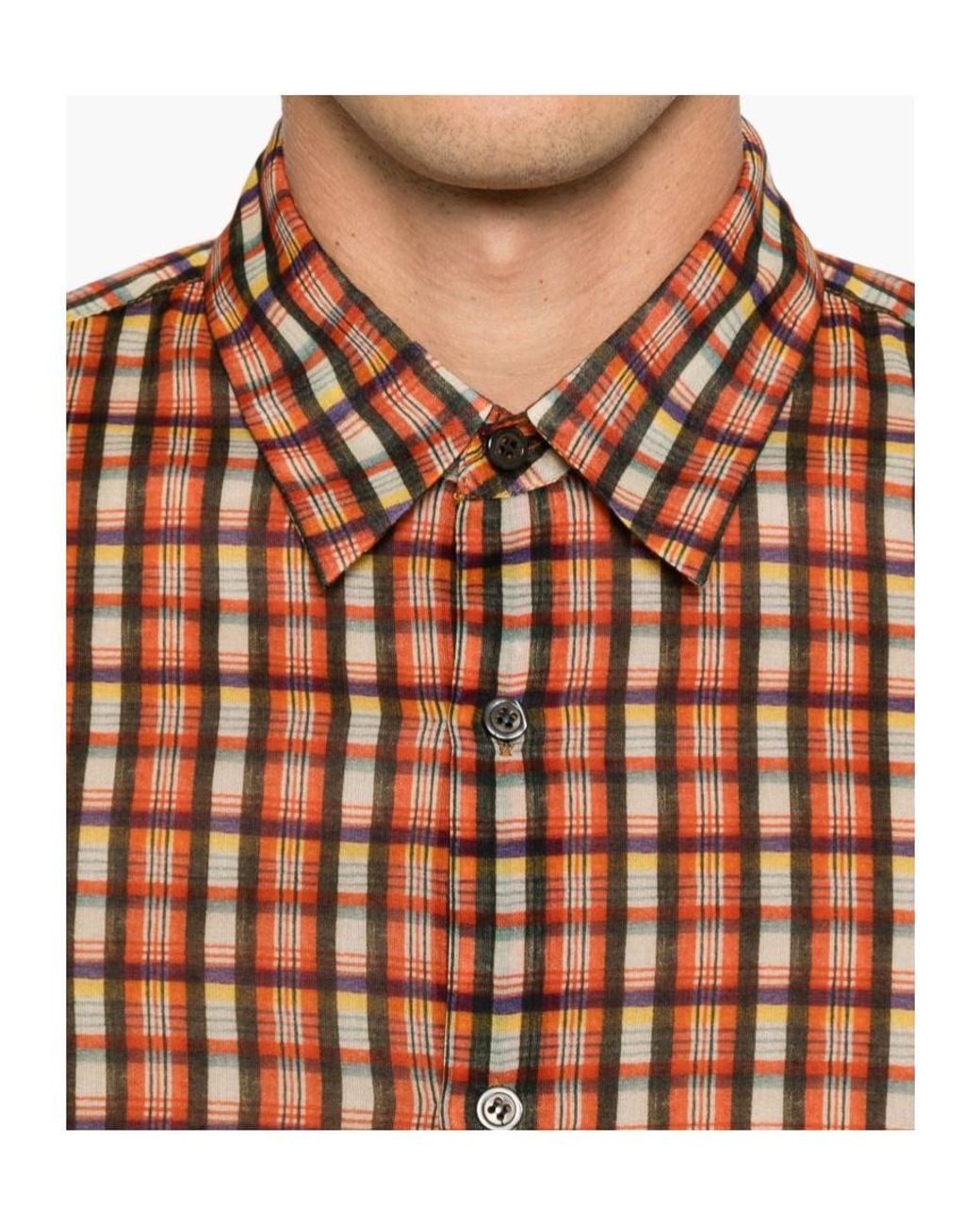 Dries Van Noten Brown Classic Plaid-Print Shirt for men