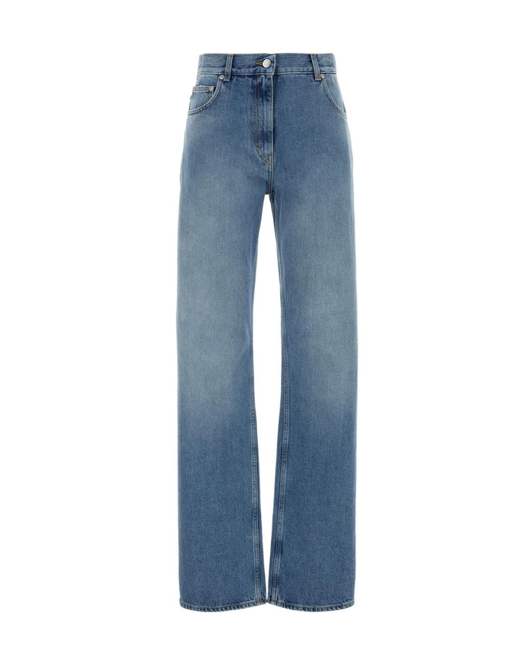 Calvin Klein Blue 02 High-Rise Straight Jeans