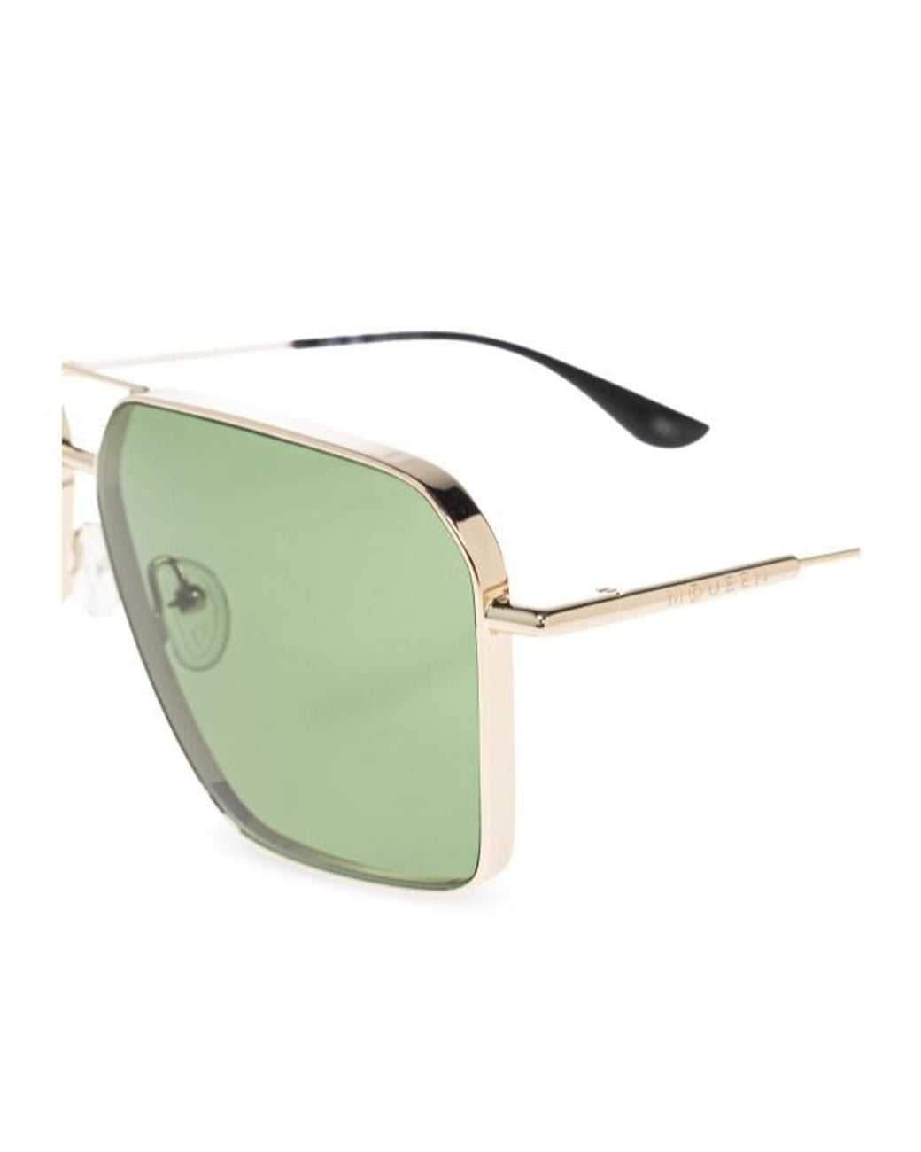 McQueen Green Eyewear Pilot Frame Sunglasses for men