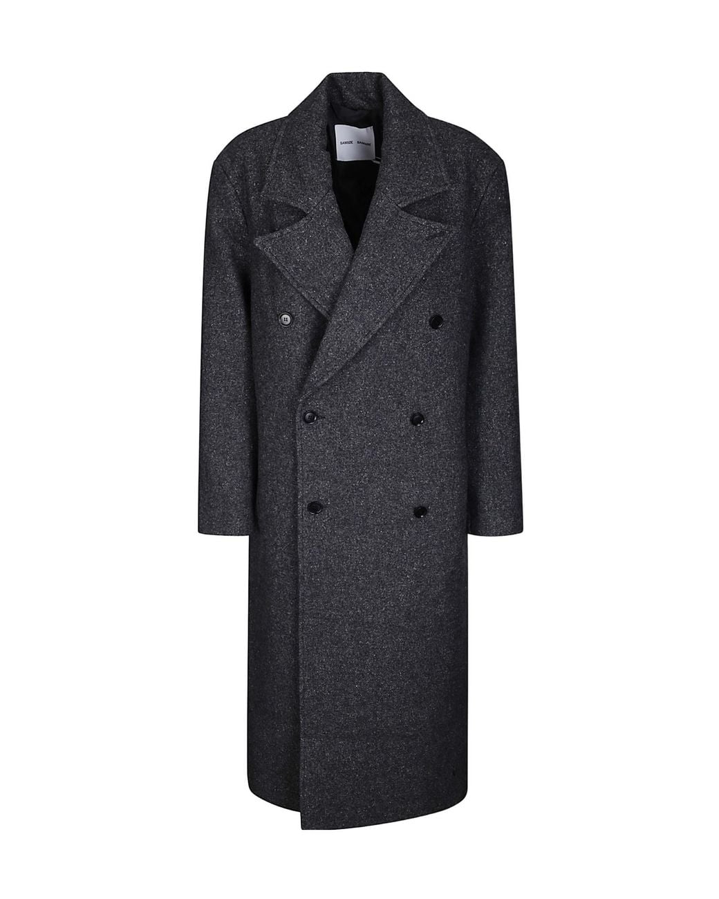 Samsøe & Samsøe Black Samsøe Samsøe Savince Double-Breasted Coat for men